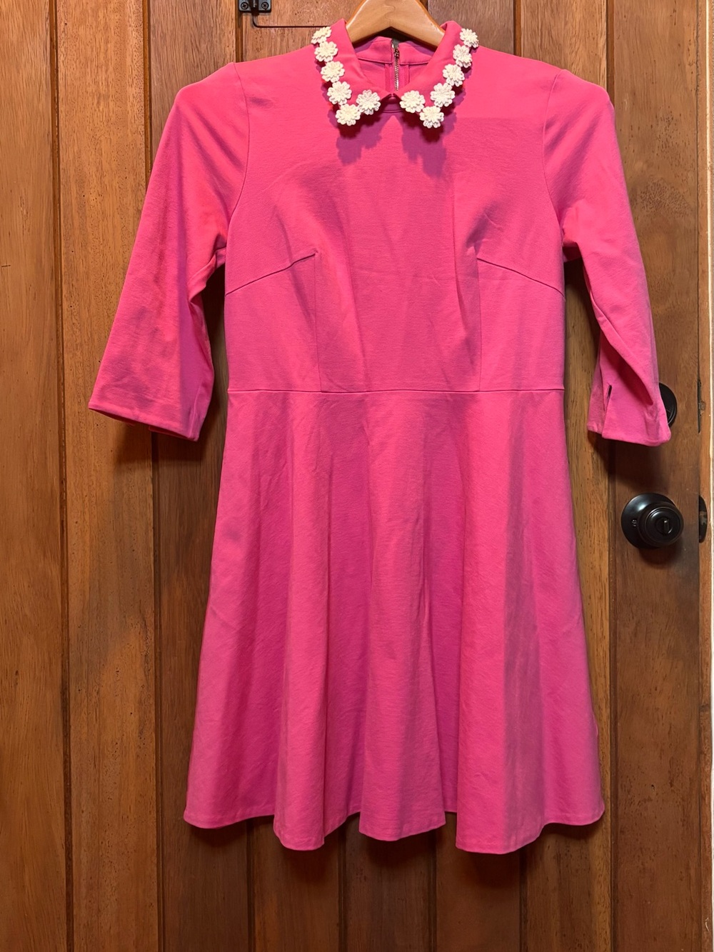 Kate Spade Floral Collar Fit-and-Flare Dress
